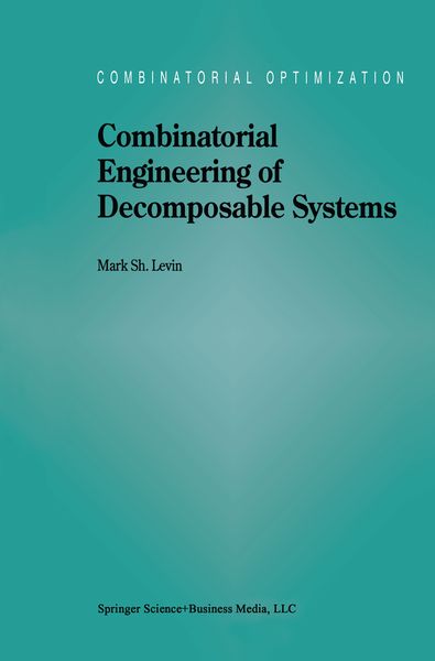 Produktbild: Combinatorial Engineering of Decomposable Systems