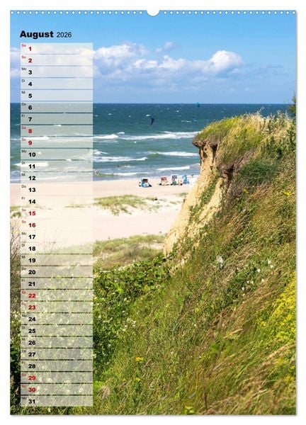 Produktbild: An der See Geburtstagsplaner (Wandkalender 2026 DIN A2 hoch), CALVENDO Monatskalender