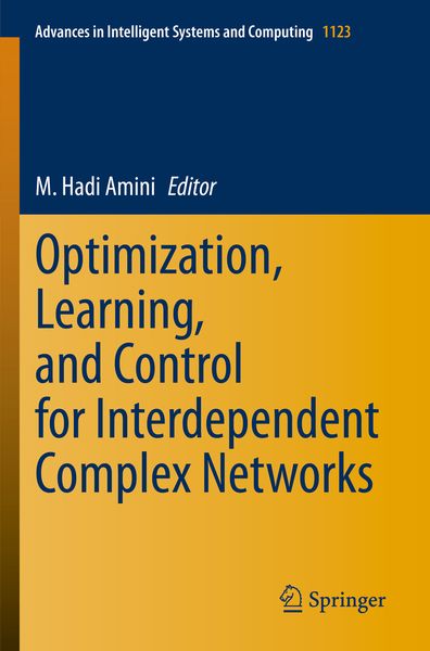 Produktbild: Optimization, Learning, and Control for Interdependent Complex Networks