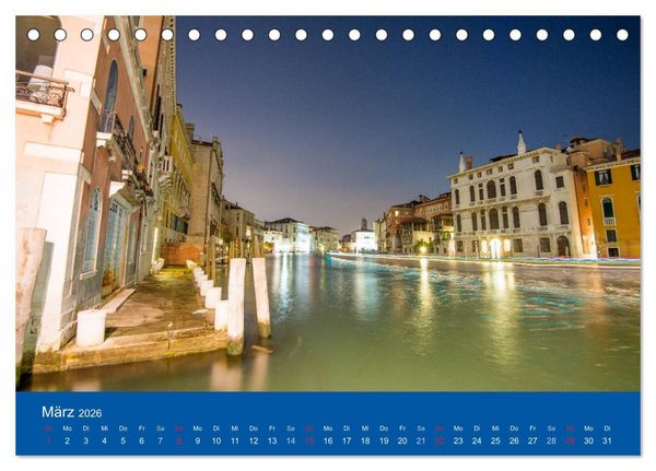 Produktbild: Mein lautloses Venedig (Tischkalender 2026 DIN A5 quer), CALVENDO Monatskalender