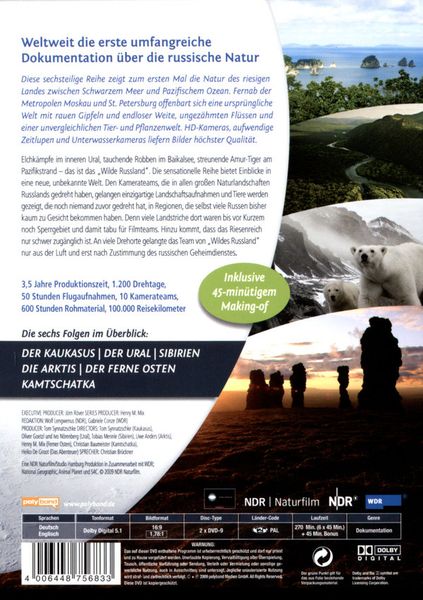 Produktbild: Wildes Russland - Die komplette Serie [2 DVDs]