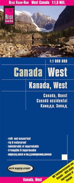 Produktbild: Reise Know-How Landkarte Kanada West / West Canada (1:1.900.000)