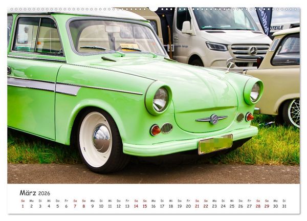 Produktbild: Trabi-Kult (hochwertiger Premium Wandkalender 2026 DIN A2 quer), Kunstdruck in Hochglanz