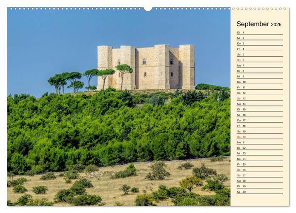 Produktbild: Burgen in Italien (Wandkalender 2026 DIN A2 quer), CALVENDO Monatskalender