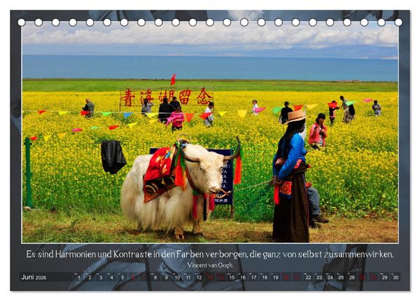 Produktbild: Facettenreiches Tibet (Tischkalender 2026 DIN A5 quer), CALVENDO Monatskalender