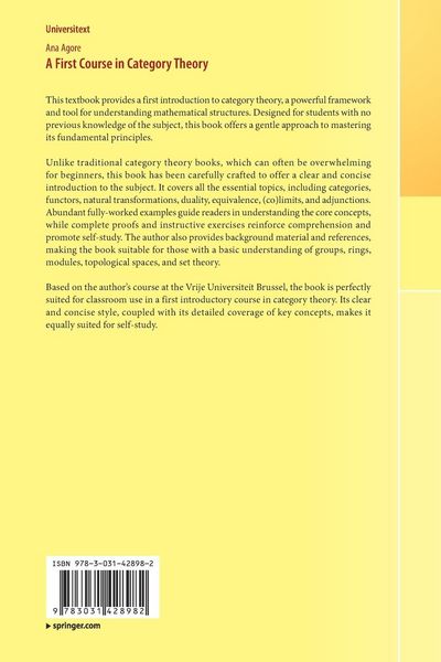 Produktbild: A First Course in Category Theory