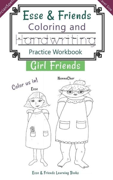 Produktbild: Esse & Friends Coloring and Handwriting Practice Workbook Girl Friends