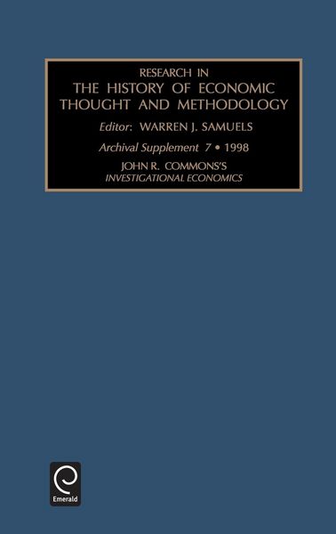Produktbild: John R. Commons's Investigational Economics