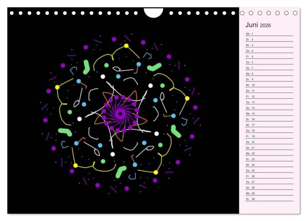 Produktbild: Filigran - Mandalas (Wandkalender 2026 DIN A4 quer), CALVENDO Monatskalender