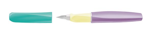 Produktbild: Pelikan F&uuml;ller Twist Color Blocking light P457 Feder M t&uuml;rkis/violett/gelb Faltschachtel