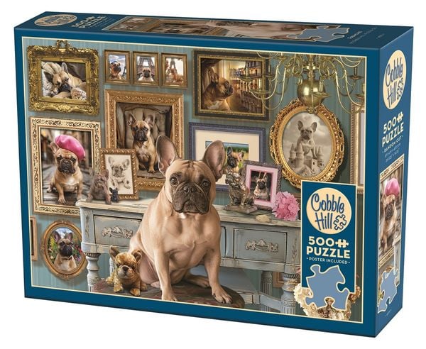 Produktbild: COBBLE HILL PUZZLES - Franz&ouml;sische Bulldogge 500 Teile