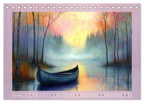 Produktbild: Pastellpoesie &ndash; Farben, die die Seele ber&uuml;hren (Tischkalender 2026 DIN A5 quer), CALVENDO Monatskalender