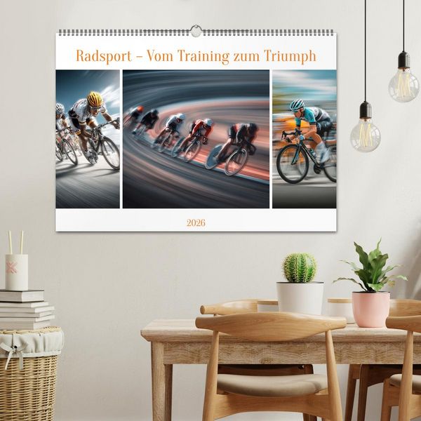Produktbild: Radsport &ndash; Vom Training zum Triumph (Wandkalender 2026 DIN A2 quer), CALVENDO Monatskalender