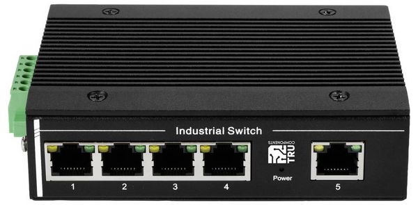 Produktbild: TRU COMPONENTS TC-13427356 TC-XL-205GP Industrial Ethernet Switch 1+4 Port 10 / 100 / 1000 MBit/s PoE-Funktion