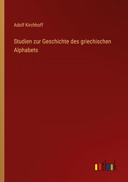 Produktbild: Studien zur Geschichte des griechischen Alphabets