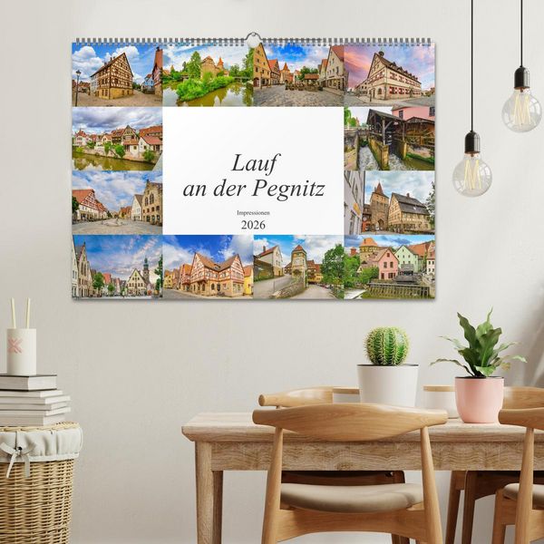 Produktbild: Lauf an der Pegnitz Impressionen (Wandkalender 2026 DIN A2 quer), CALVENDO Monatskalender