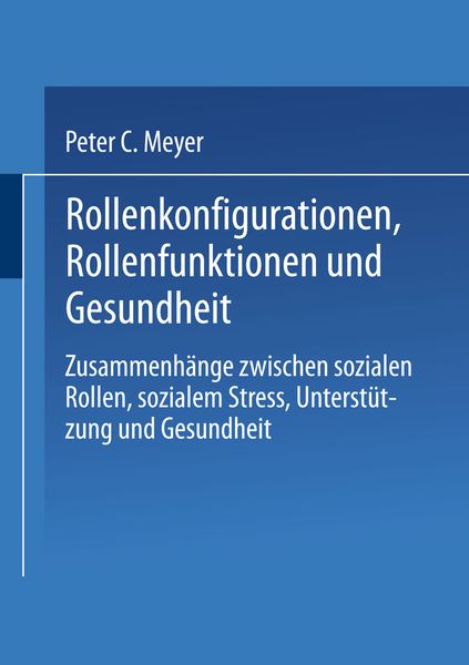 Produktbild: Rollenkonfigurationen Rollenfunktionen und Gesundheit