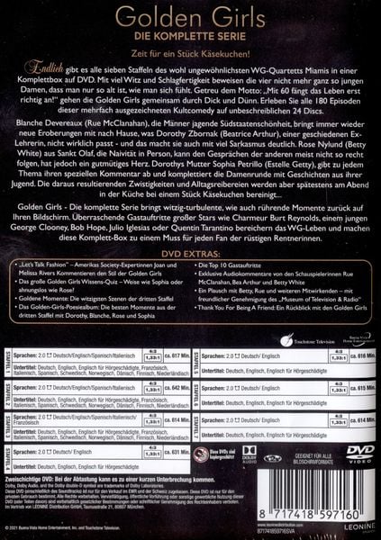 Golden Girls - Komplettbox [24 DVDs]