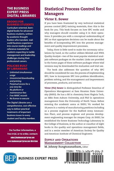 Produktbild: Statistical Process Control for Managers