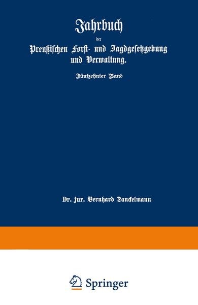 Produktbild: Jahrbuch der Preu&szlig;ischen forst- und Jagdgesetzgebung und Verwaltung