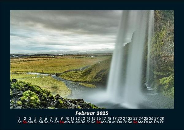 Produktbild: Wasserfälle 2025 Fotokalender DIN A5