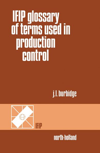 Produktbild: IFIP Glossary of Terms Used in Production Control