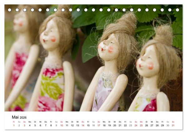 Produktbild: Tausendsch&ouml;n - handgeferigte Tonwesen (Tischkalender 2026 DIN A5 quer), CALVENDO Monatskalender