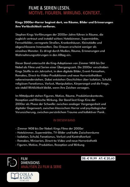 Produktbild: Stephen King &ndash; Die Filme, Band 3: 2000 bis 2009 (Ein Film Dimensions Buch)
