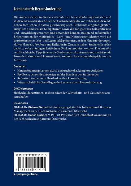 Produktbild: Lernen durch Herausforderung