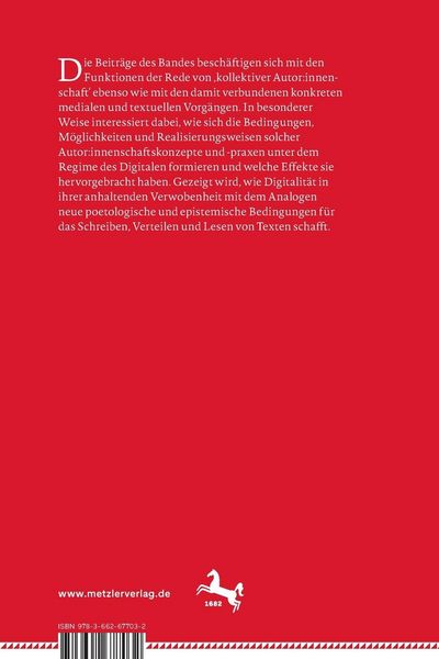 Produktbild: Kollektive Autor:innenschaft &ndash; digital/analog