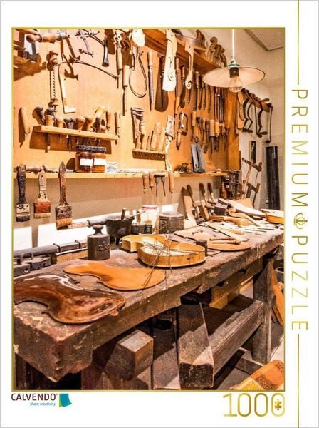 Produktbild: CALVENDO Puzzle Geigenbauerwerkstatt | 1000 Teile Lege-Gr&ouml;&szlig;e 64x48cm Foto-Puzzle f&uuml;r gl&uuml;ckliche Stunden