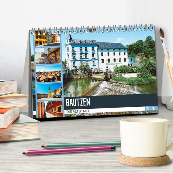 Produktbild: Bautzen Die Altstadt (Tischkalender 2026 DIN A5 quer), CALVENDO Monatskalender