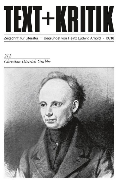 Produktbild: TEXT+KRITIK 212 - Christian Dietrich Grabbe