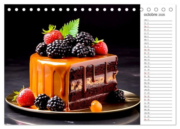 Produktbild: Plaisirs interdits (Calendrier de bureau 2026 DIN A5 vertical), CALVENDO calendrier mensuel