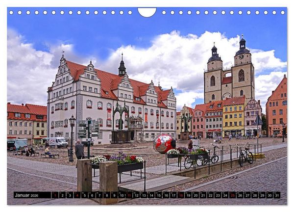 Produktbild: Elberadweg von Lutherstadt Wittenberg bis Hitzacker (Wandkalender 2026 DIN A4 quer), CALVENDO Monatskalender