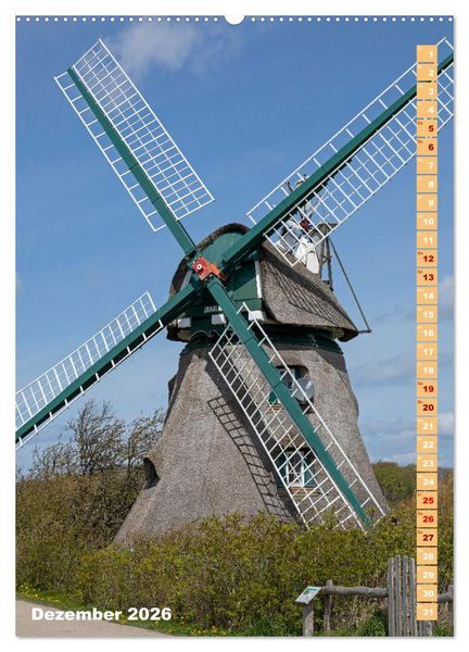 Produktbild: Deutschlands historische Windm&uuml;hlen (Wandkalender 2026 DIN A2 hoch), CALVENDO Monatskalender