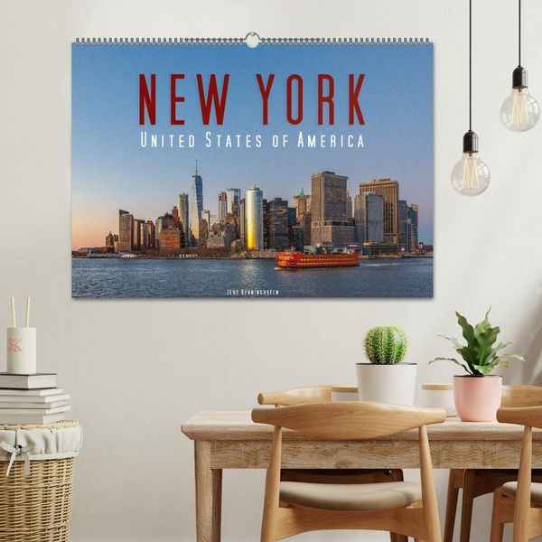Produktbild: New York - United States of America (Wandkalender 2026 DIN A2 quer), CALVENDO Monatskalender