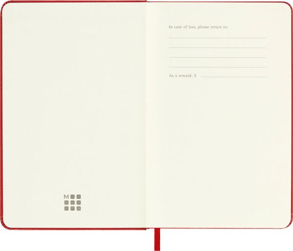 Produktbild: Moleskine Notizbuch, Pocket/A6, Liniert, Fester Einband, Rot