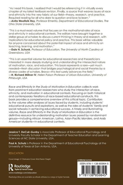 Produktbild: Race and Ethnicity in the Study of Motivation in Education