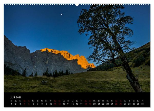 Produktbild: Licht &uuml;ber Alpenlandschaften (hochwertiger Premium Wandkalender 2026 DIN A2 quer), Kunstdruck in Hochglanz