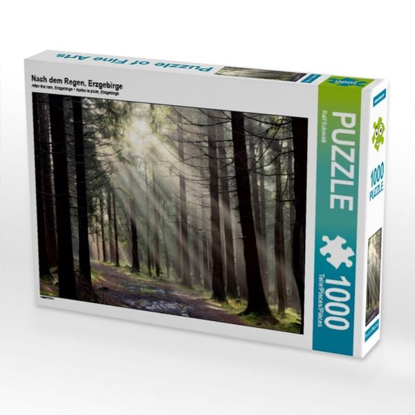 CALVENDO Puzzle Nach dem Regen, Erzgebirge | 1000 Teile Lege-Größe 64x48cm Foto-Puzzle für glückliche Stunden
