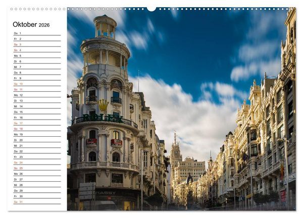 Produktbild: Metropole Madrid (Wandkalender 2026 DIN A2 quer), CALVENDO Monatskalender