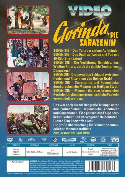 Produktbild: CLORINDA, DIE SARAZENIN - Die Liebesn&auml;chte der Kreuzritter
