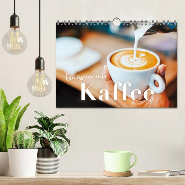 Produktbild: Genussmomente Kaffee (Wandkalender 2026 DIN A4 quer), CALVENDO Monatskalender