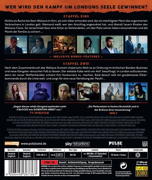 Produktbild: Gangs of London - Staffel 1+2 - (Limitierte Edition mit Artcards) [5 BRs]