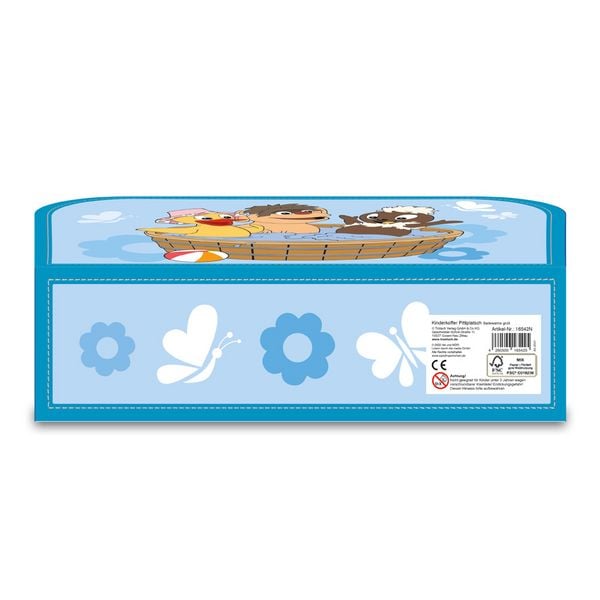 Produktbild: Tr&ouml;tsch Kinderkoffer Pittiplatsch Wanne gro&szlig;,Pappkoffer, Koffer aus Pappe, Geschenk Verpackung, Gutschein Verpackung,Spielkoffer, Metallgriff und Metallhenkel, Reisekoffer Kinder