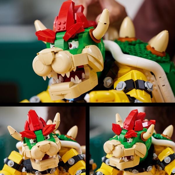 LEGO Super Mario 71411 Der mächtige Bowser, 3D-Modell-Bausatz zum Sammeln