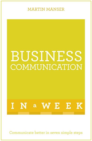Produktbild: Business Communication in a Week: Teach Yourself
