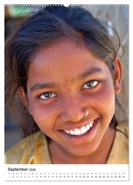 Produktbild: Portraits - Nordindien (hochwertiger Premium Wandkalender 2026 DIN A2 hoch), Kunstdruck in Hochglanz