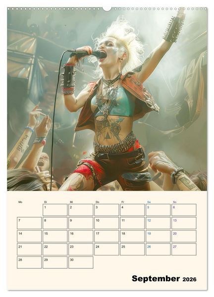 Produktbild: Punkerg&ouml;ren - In Aktion (Wandkalender 2026 DIN A2 hoch), CALVENDO Monatskalender